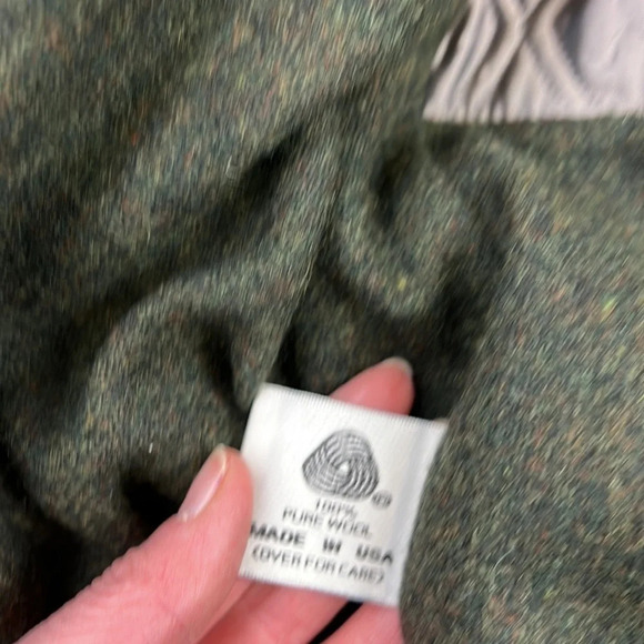 Men's  Newport Harbor Olive Green Trench Coat with Zip-out Wool Liner - Picture 10 of 14